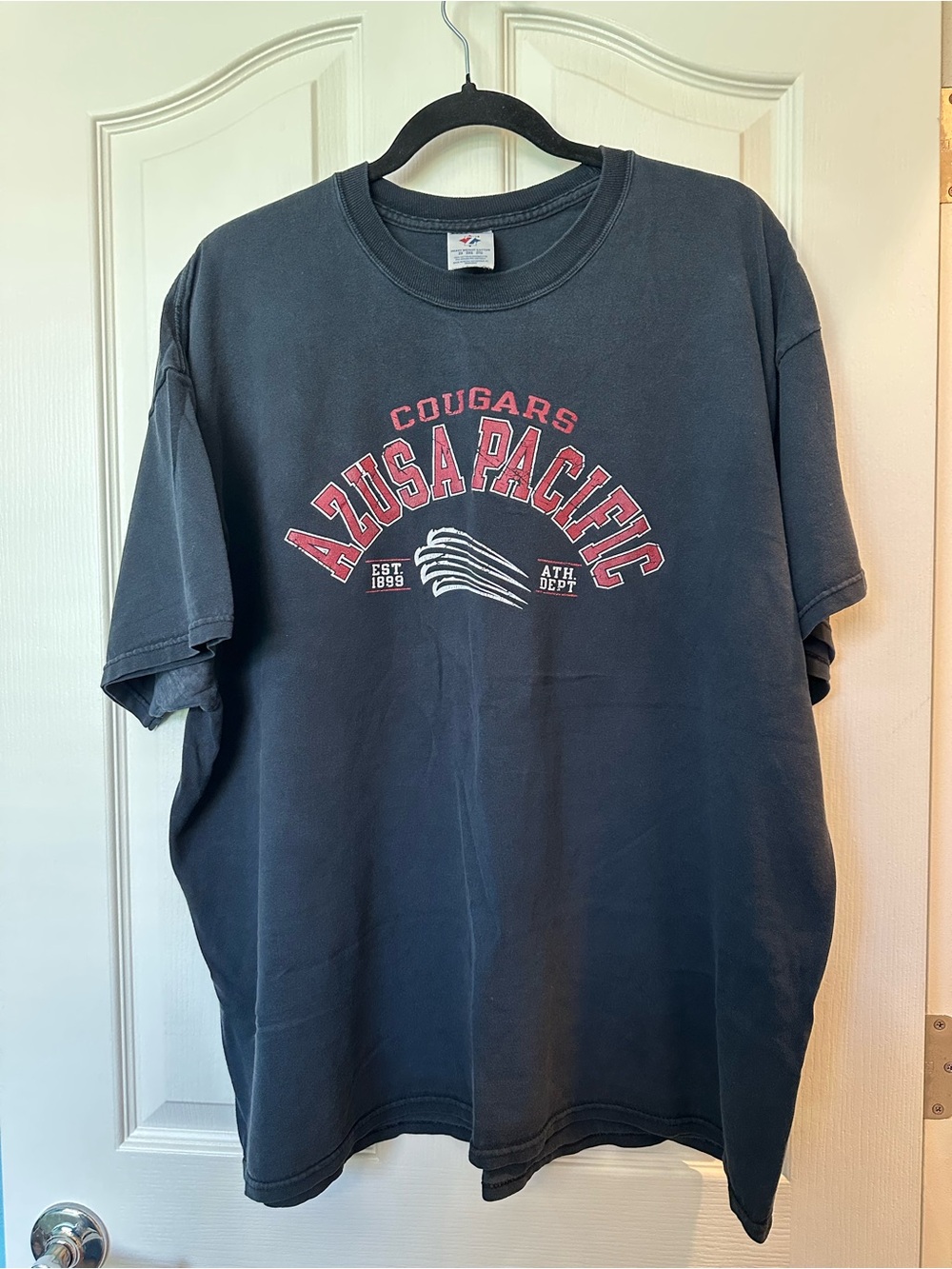 Azusa Pacific Cougars T-Shirt Men’s Black College Graphic Tee XXL